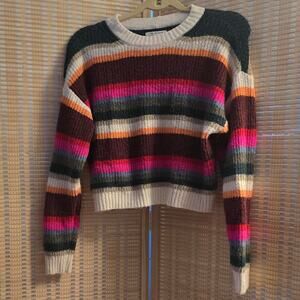 American eagle multicolored striped sweater